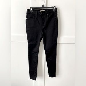 NWT Madewell black 10” high rise skinny jeans